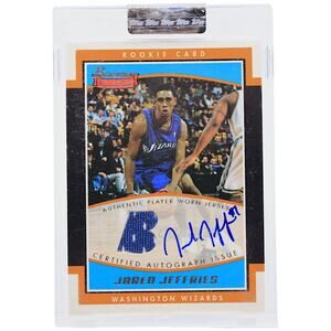 2002 Bowman Signature #SE-JJ Jared Jeffries /999 RPA Washington Wizards RC